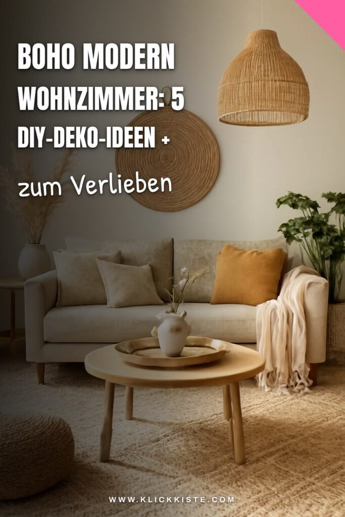 Boho Modern Wohnzimmer: 5 DIY-Deko-Ideen + Tipps
