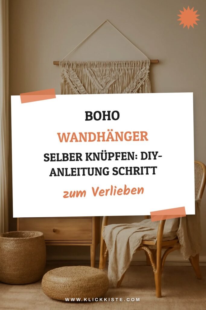 Boho Wandhänger selber knüpfen: DIY-Anleitung Schritt für Schritt
