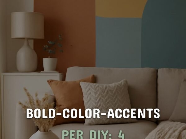 Bold-Color-Accents per DIY: 4 Ideen die jedes Zuhause aufwerten