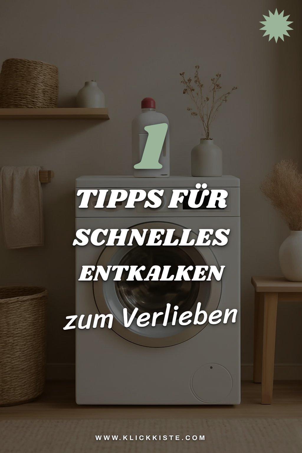 So entkalkst du deine Waschmaschine schnell und einfach