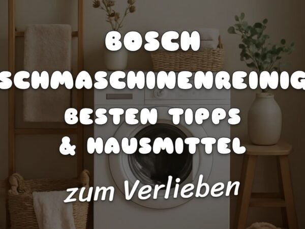 Bosch Waschmaschinenreiniger: Die besten Tipps & Hausmittel