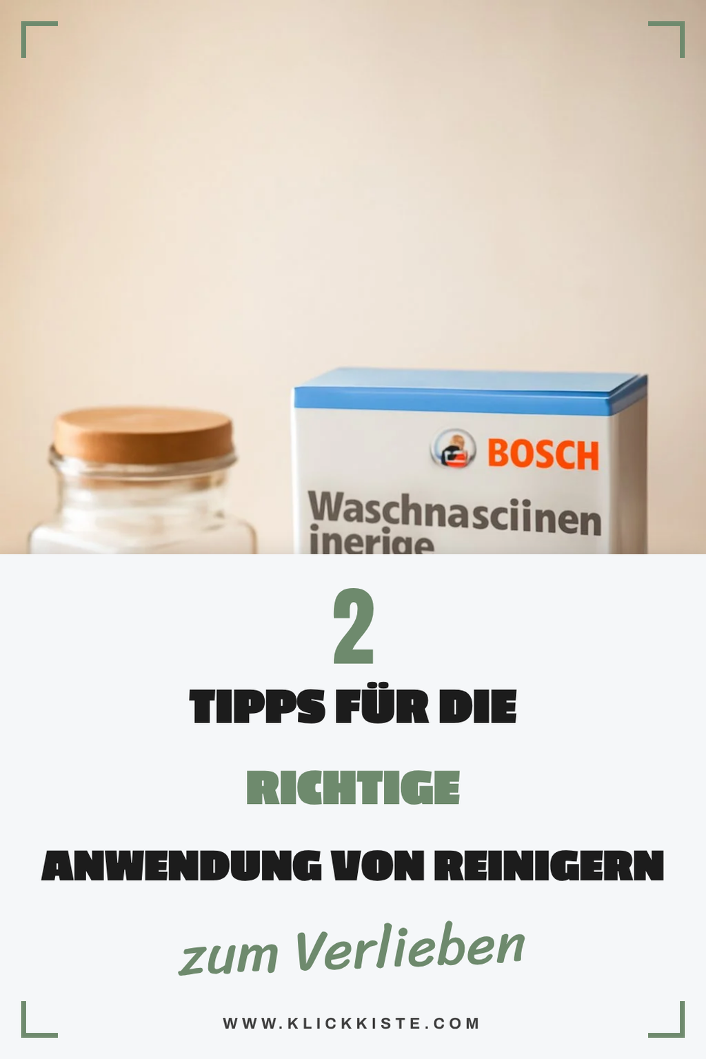 Effiziente Anwendung von Reinigern