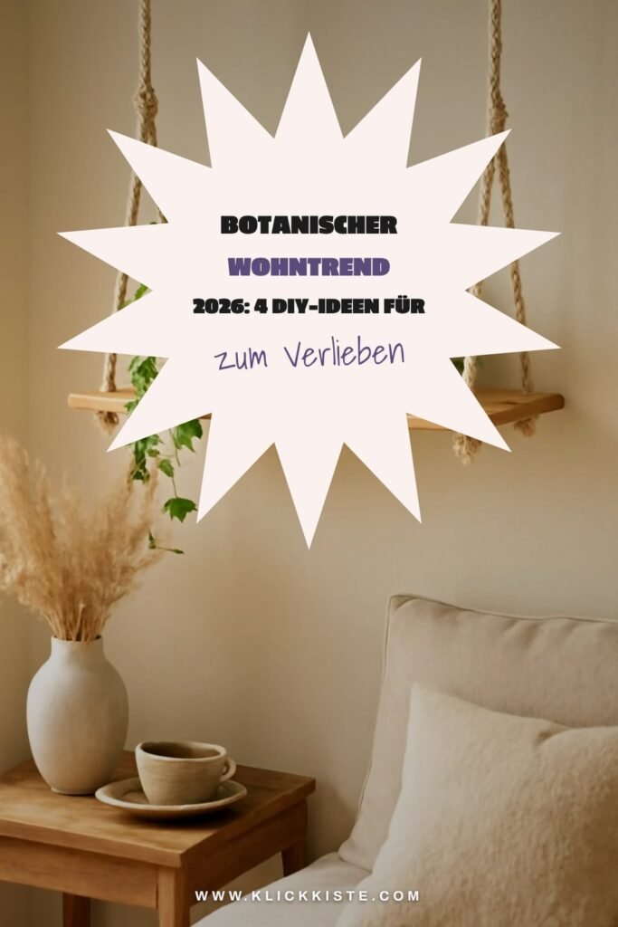Botanischer Wohntrend 2026: 4 DIY-Ideen für deine grüne Oase