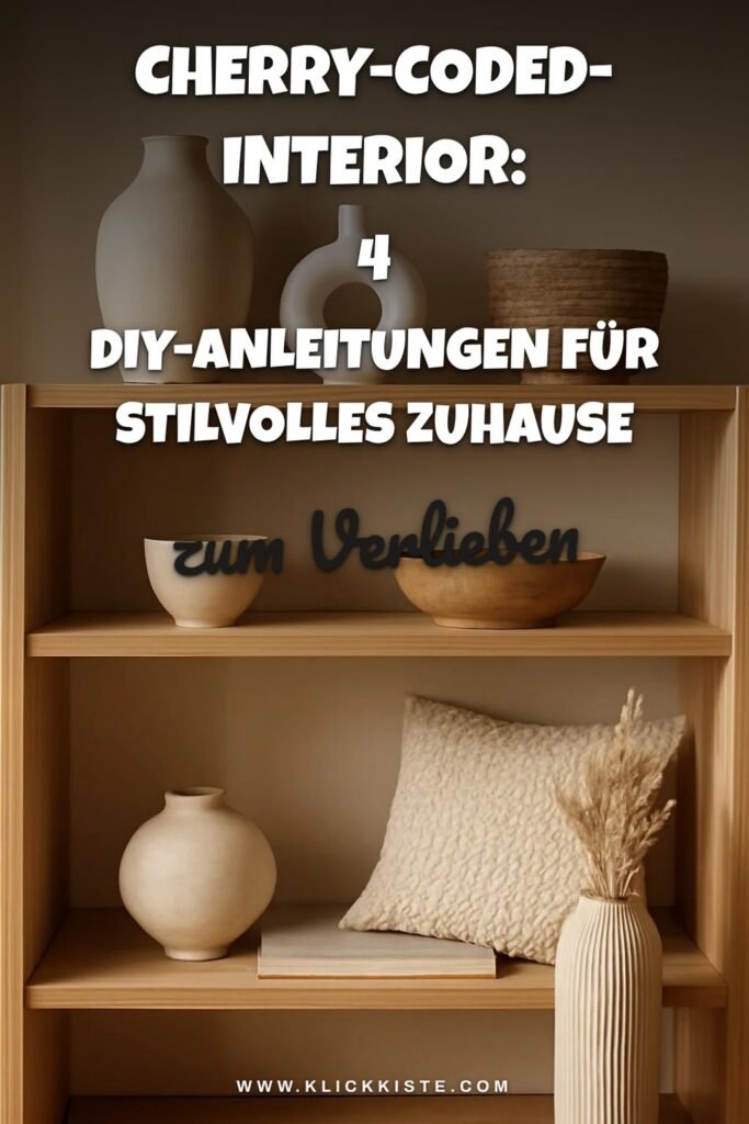 Cherry-Coded-Interior: 4 DIY-Anleitungen für ein stilvolles Zuhause