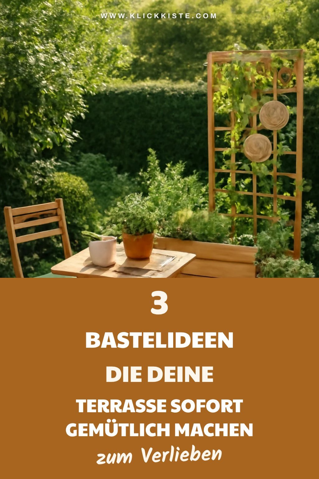 So gestaltest du deine Terrasse mit 3 einfachen Bastelideen