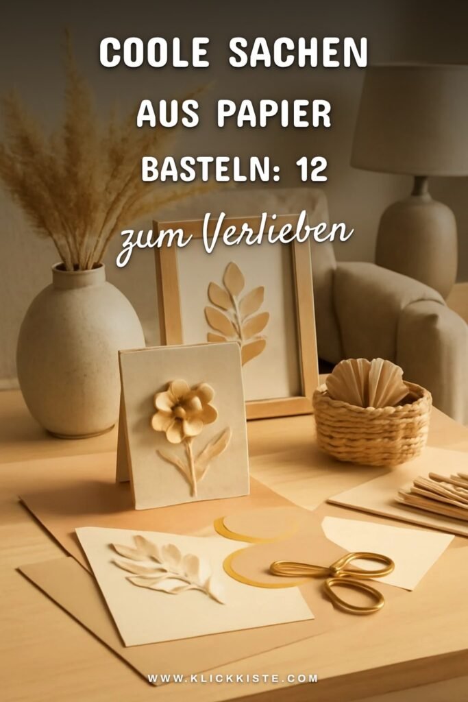 Coole Sachen aus Papier Basteln: 12 kreative Ideen zum Selbermachen