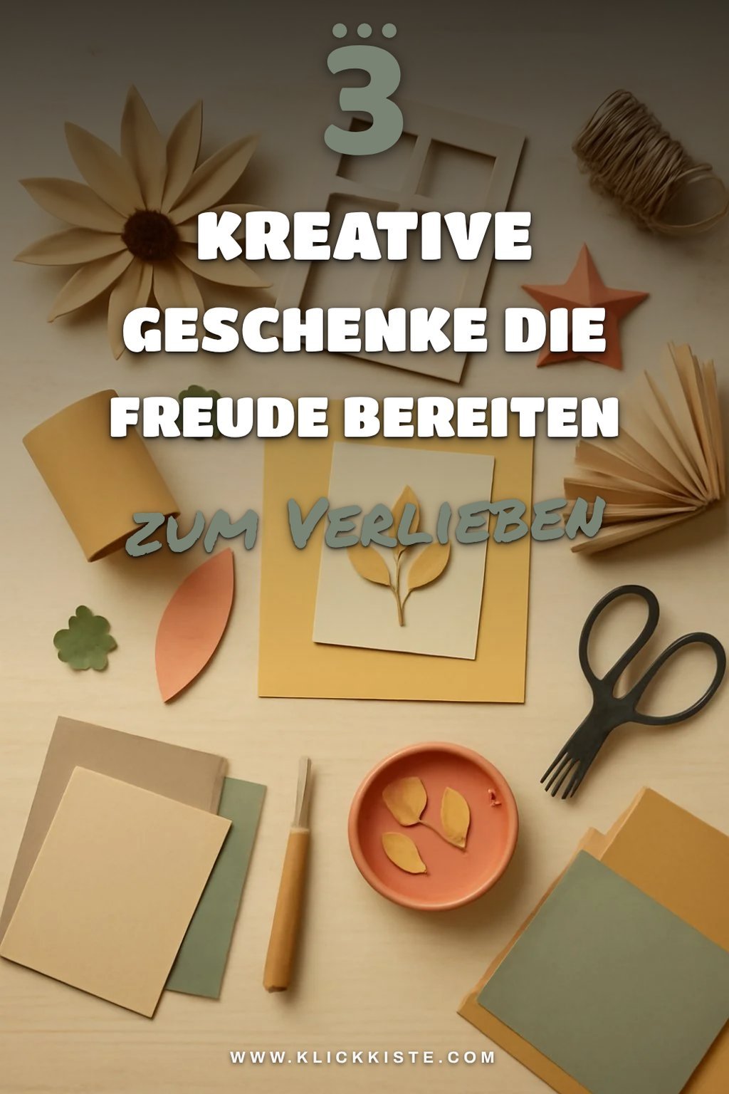 3 kreative Geschenkideen aus Papier