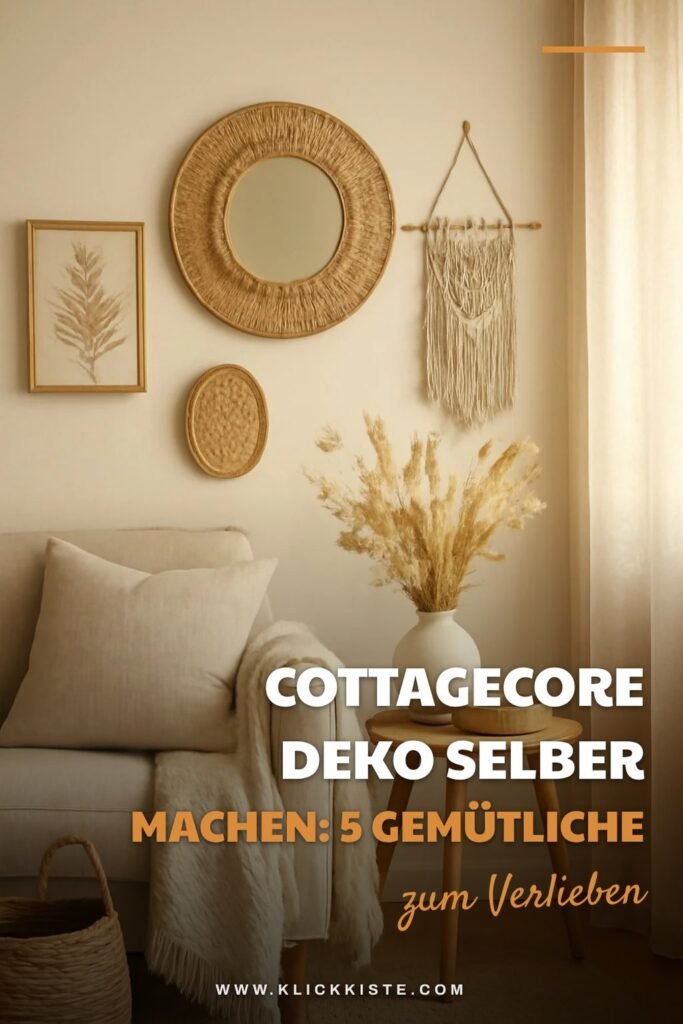Cottagecore Deko selber machen: 5 gemütliche DIY-Ideen
