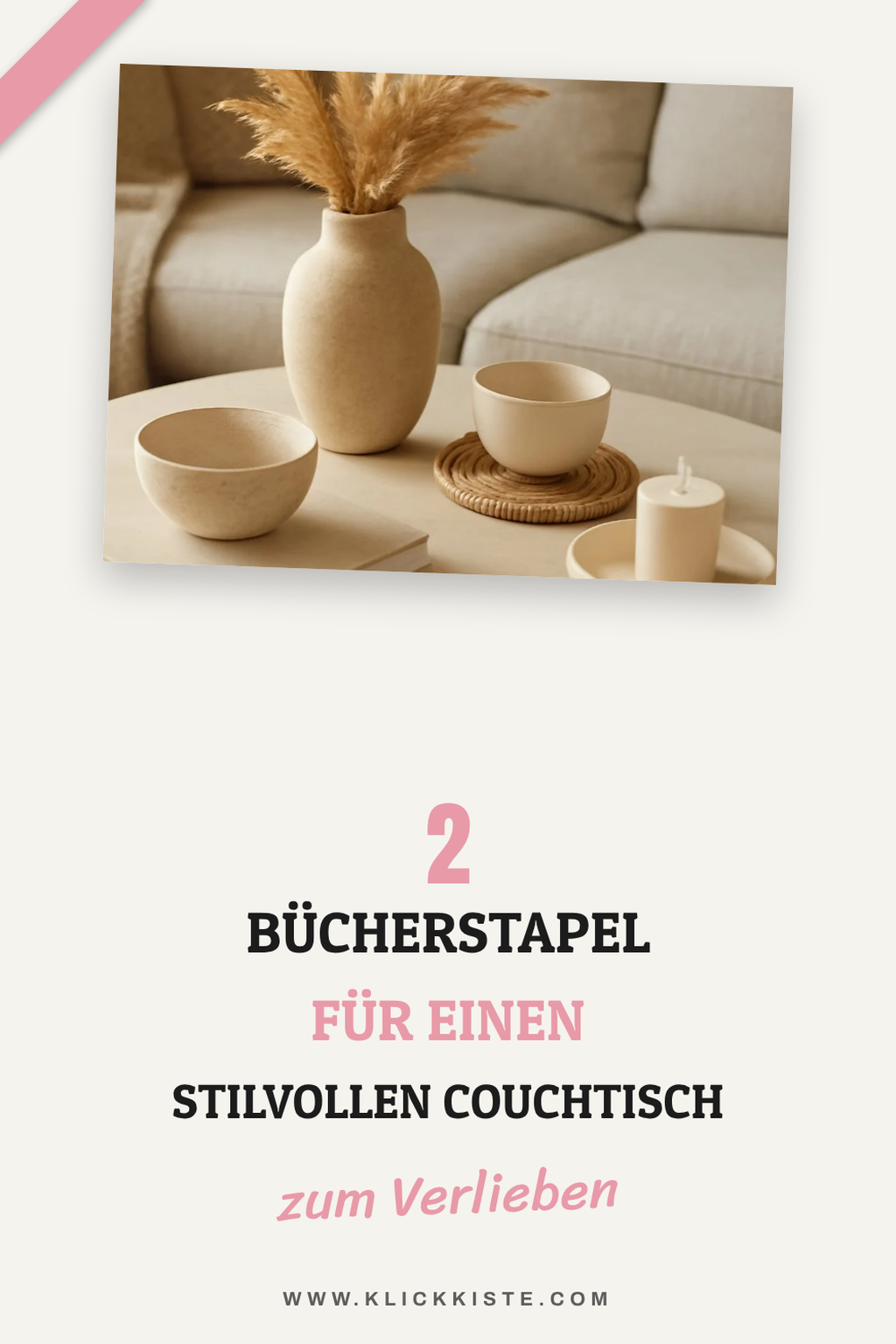 Diese 3 Bücherstapel machen deinen Couchtisch interessant