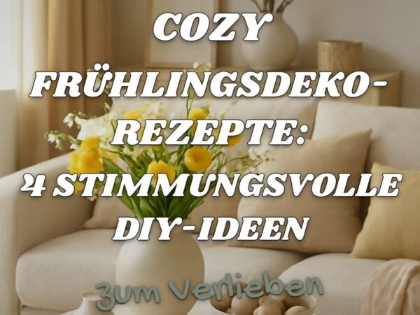 Cozy Frühlingsdeko-Rezepte: 4 stimmungsvolle DIY-Ideen