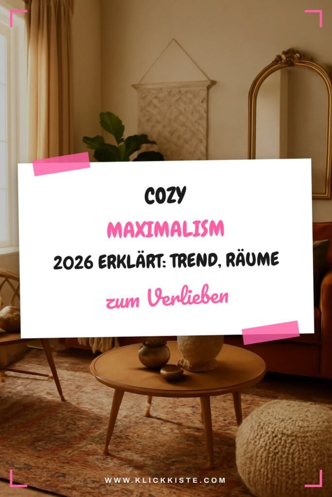 Cozy Maximalism 2026 erklärt: Der Trend, der Räume warm macht