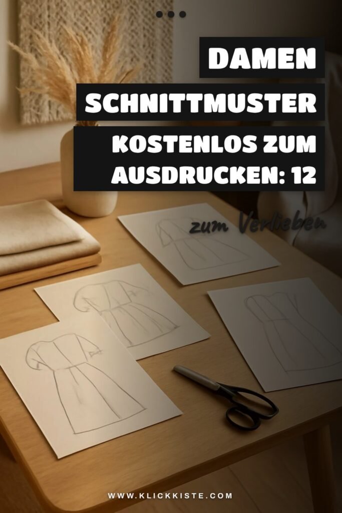 Damen Schnittmuster Kostenlos zum Ausdrucken: 12 kreative Ideen zum Selbermachen