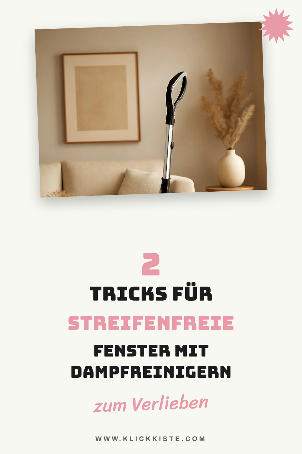 Mit Dampfreinigern die Fenster streifenfrei putzen