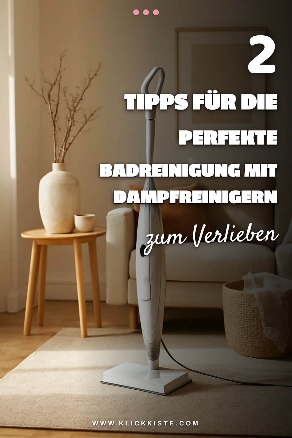 Dampfreiniger für die gründliche Badreinigung
