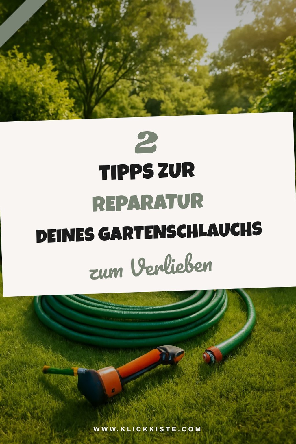 Wie kann ich meinen Gartenschlauch reparieren?