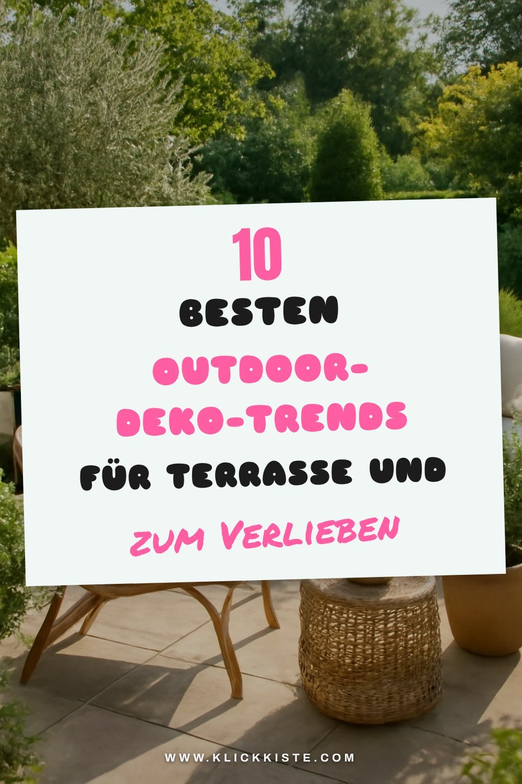 Die 10 besten Outdoor-Deko-Trends für Terrasse und Garten — Stil-Variante
