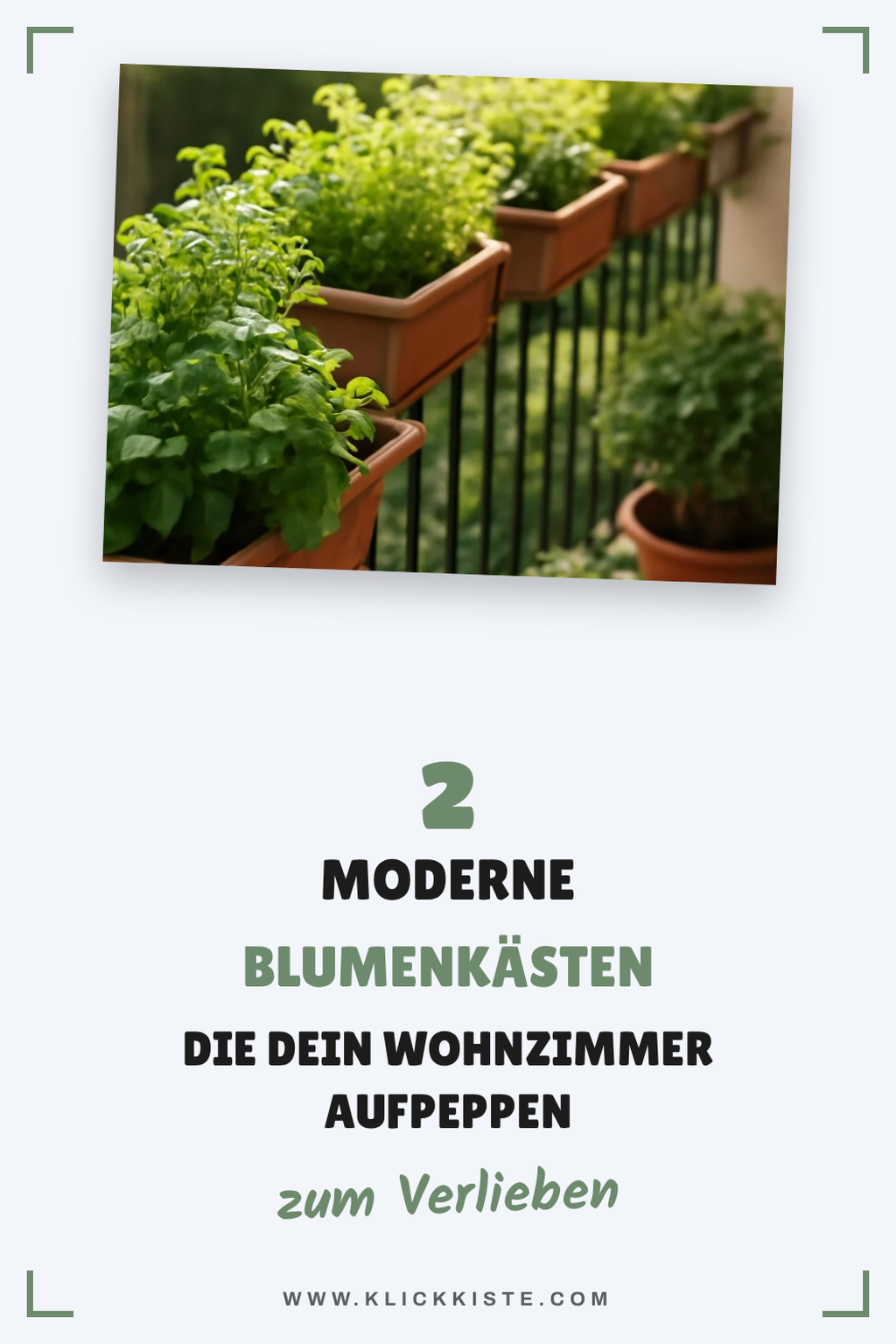 Moderne Blumenkästen für dein Wohnzimmer