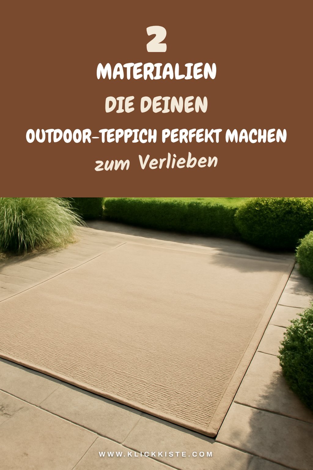 Die 5 besten Materialien für Outdoor-Teppiche