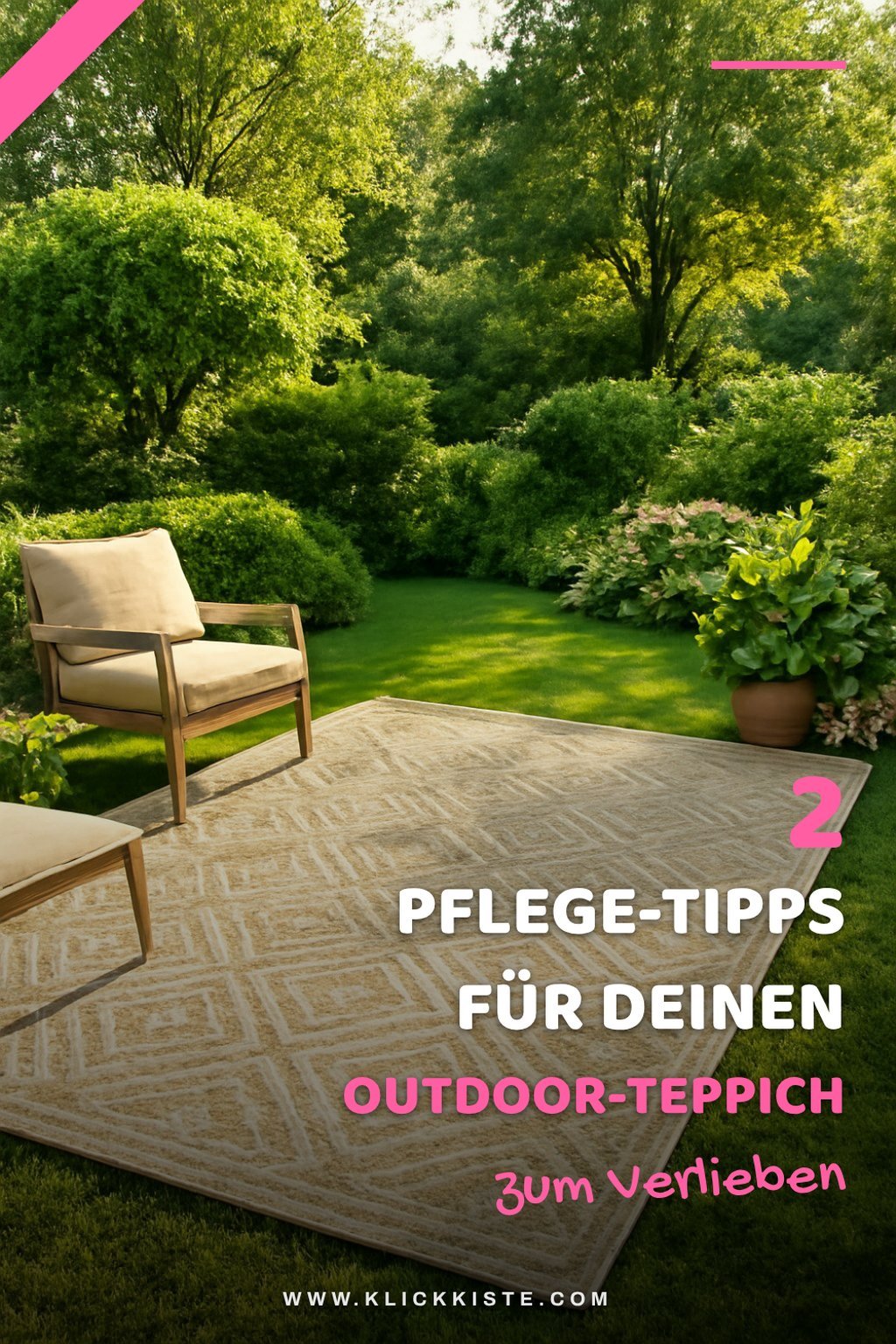 4 Tipps zur Pflege von Outdoor-Teppichen