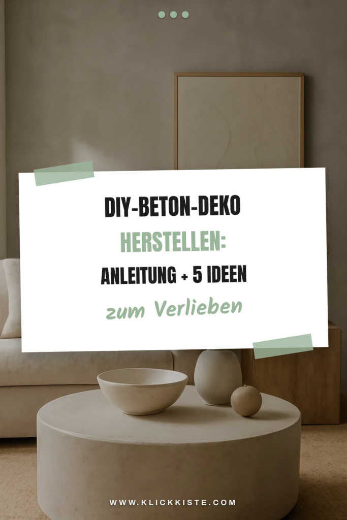 DIY-Beton-Deko herstellen: Anleitung + 5 Ideen für Zuhause