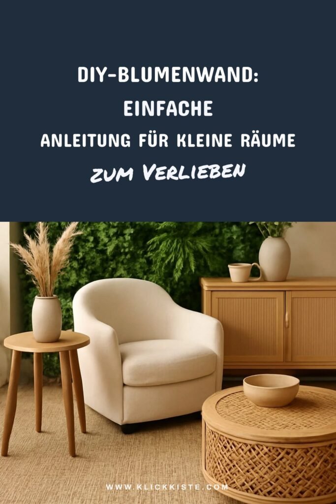 DIY-Blumenwand: Einfache Anleitung für kleine Räume