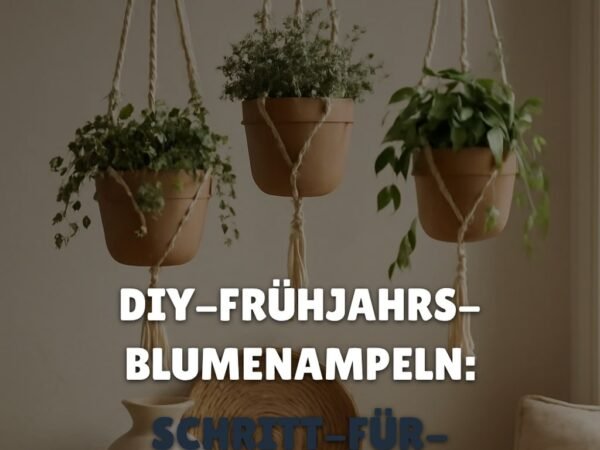DIY-Frühjahrs-Blumenampeln: Schritt-für-Schritt-Anleitung
