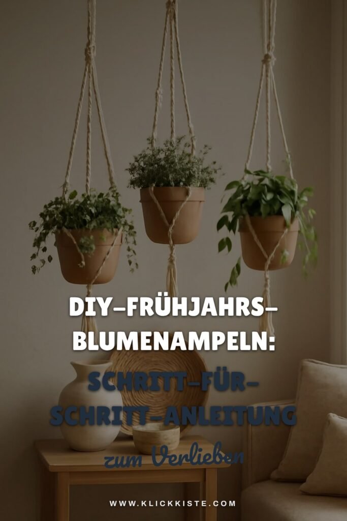 DIY-Frühjahrs-Blumenampeln: Schritt-für-Schritt-Anleitung