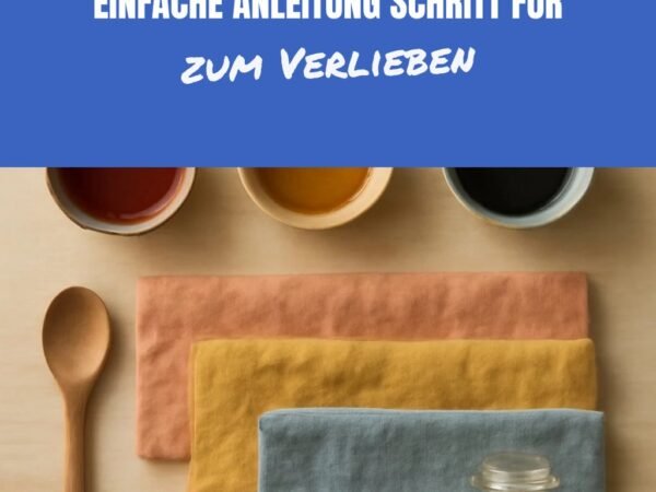 DIY-Leinen-Textilien färben: Einfache Anleitung Schritt für Schritt