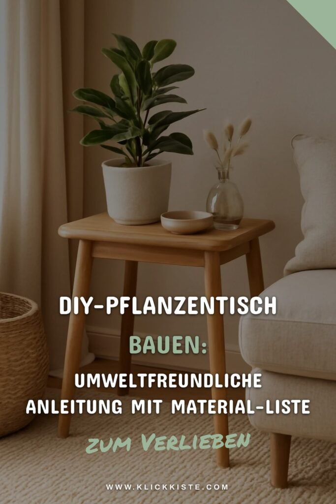 DIY-Pflanzentisch bauen: Umweltfreundliche Anleitung mit Material-Liste