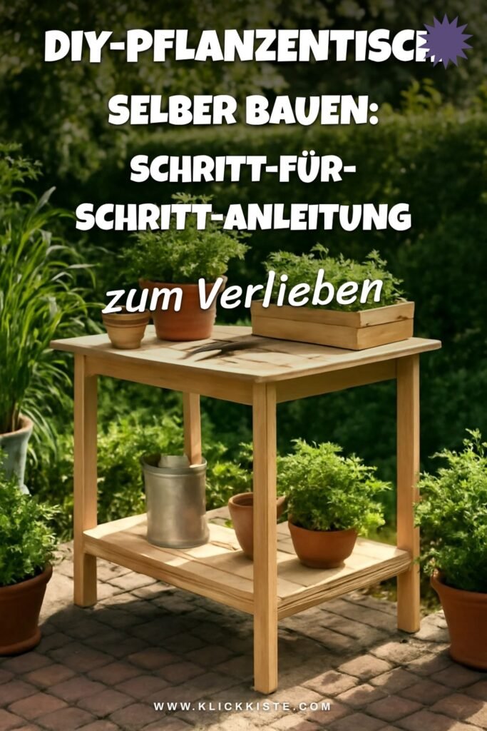 DIY-Pflanzentisch selber bauen: Schritt-für-Schritt-Anleitung