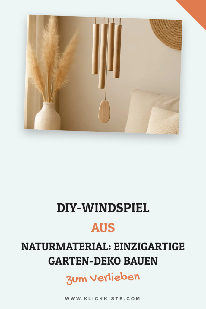 DIY-Windspiel aus Naturmaterial: Einzigartige Garten-Deko bauen