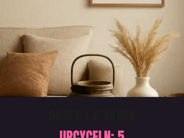 Dosen-Laternen upcyceln: 5 einzigartige DIY-Lampen-Ideen