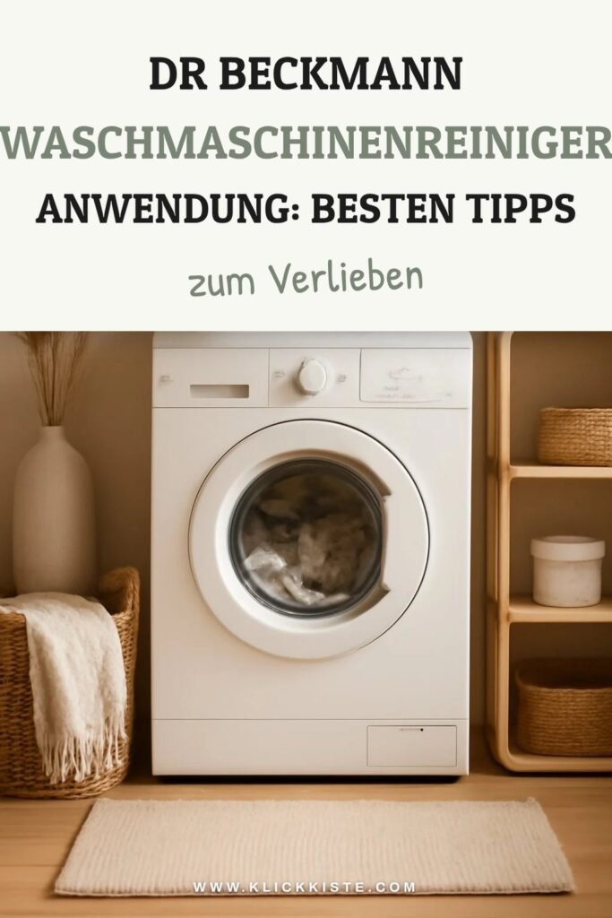 Dr Beckmann Waschmaschinenreiniger Anwendung: Die besten Tipps & Hausmittel