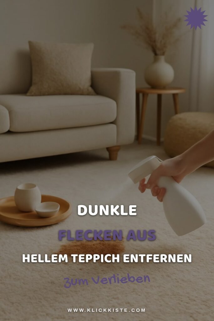 Dunkle Flecken aus Hellem Teppich Entfernen: Die besten Tipps & Hausmittel