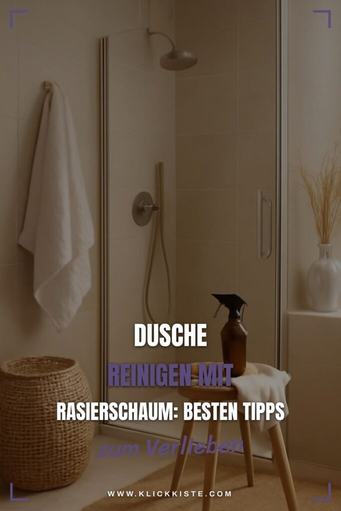 Dusche Reinigen mit Rasierschaum: Die besten Tipps & Hausmittel