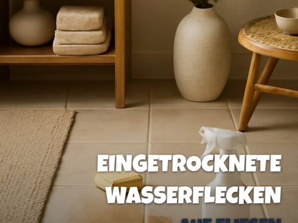 Eingetrocknete Wasserflecken auf Fliesen Entfernen: Die besten Tipps & Hausmittel