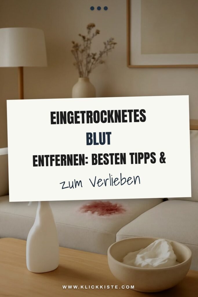 Eingetrocknetes Blut Entfernen: Die besten Tipps & Hausmittel