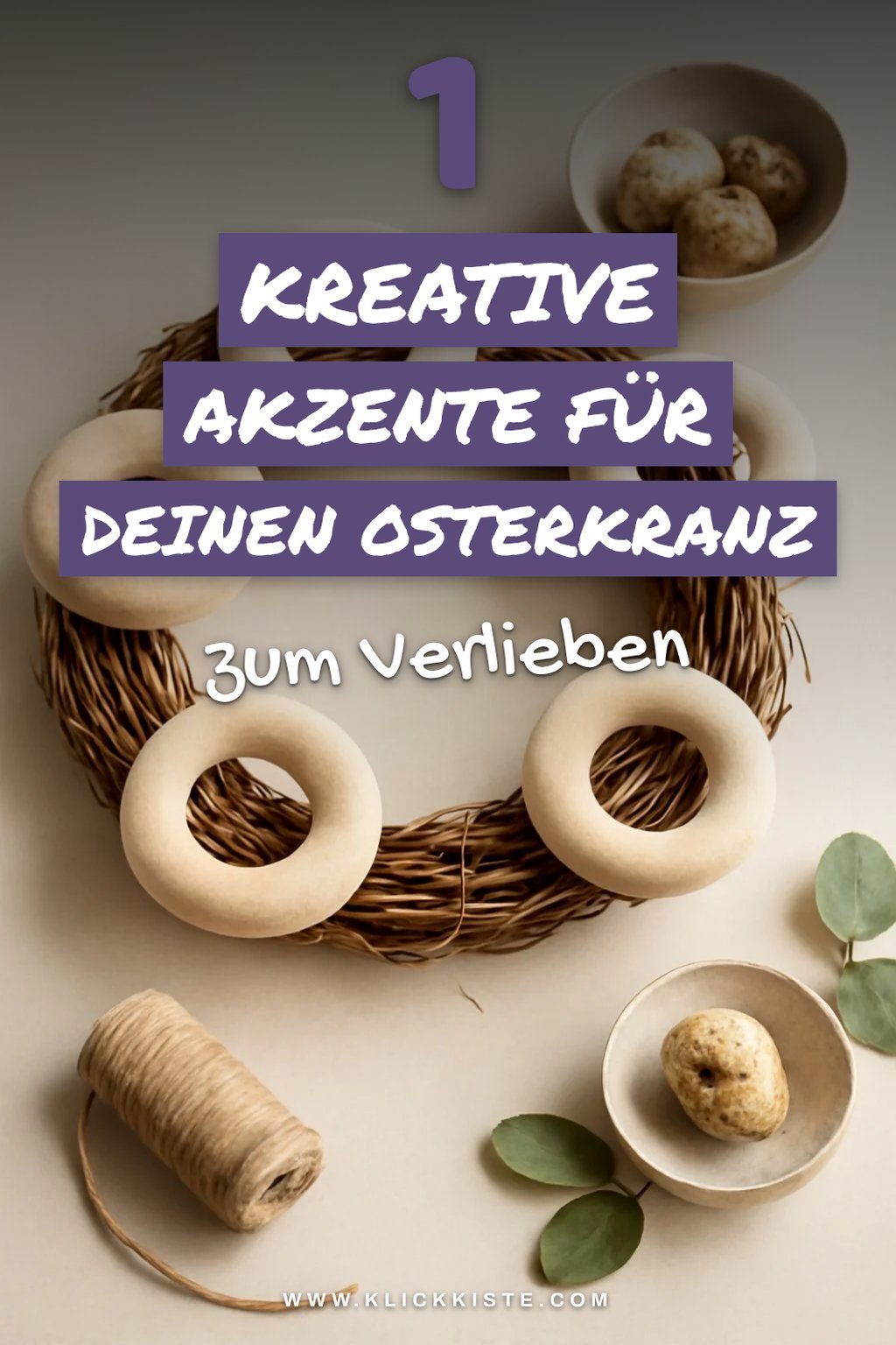 Kreative Akzente für deinen Osterkranz