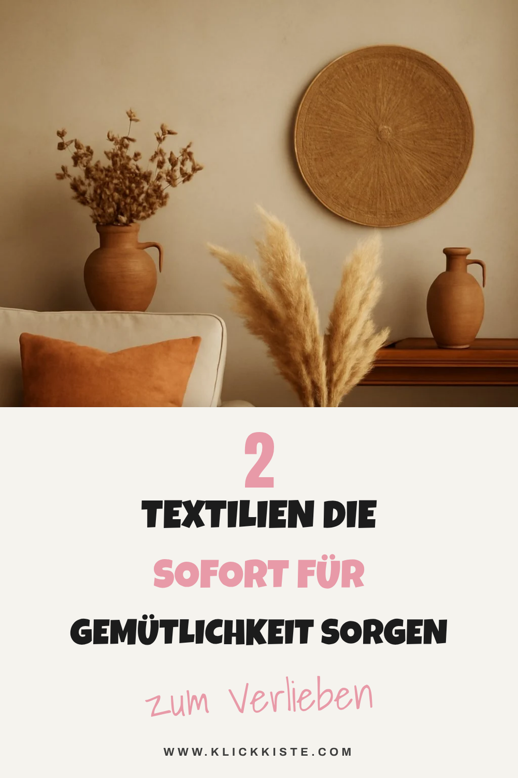 Erdige Textilien für ein gemütliches Ambiente