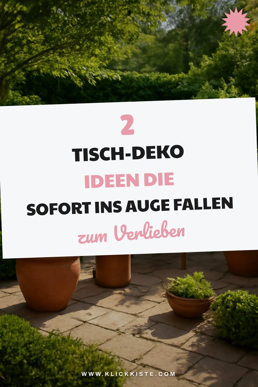 Erdige Elemente für deinen Tisch dekorieren
