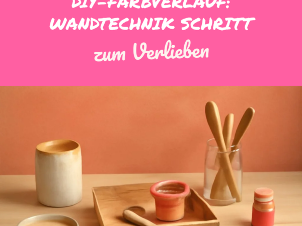 Farbige Wände mit DIY-Farbverlauf: Wandtechnik Schritt für Schritt