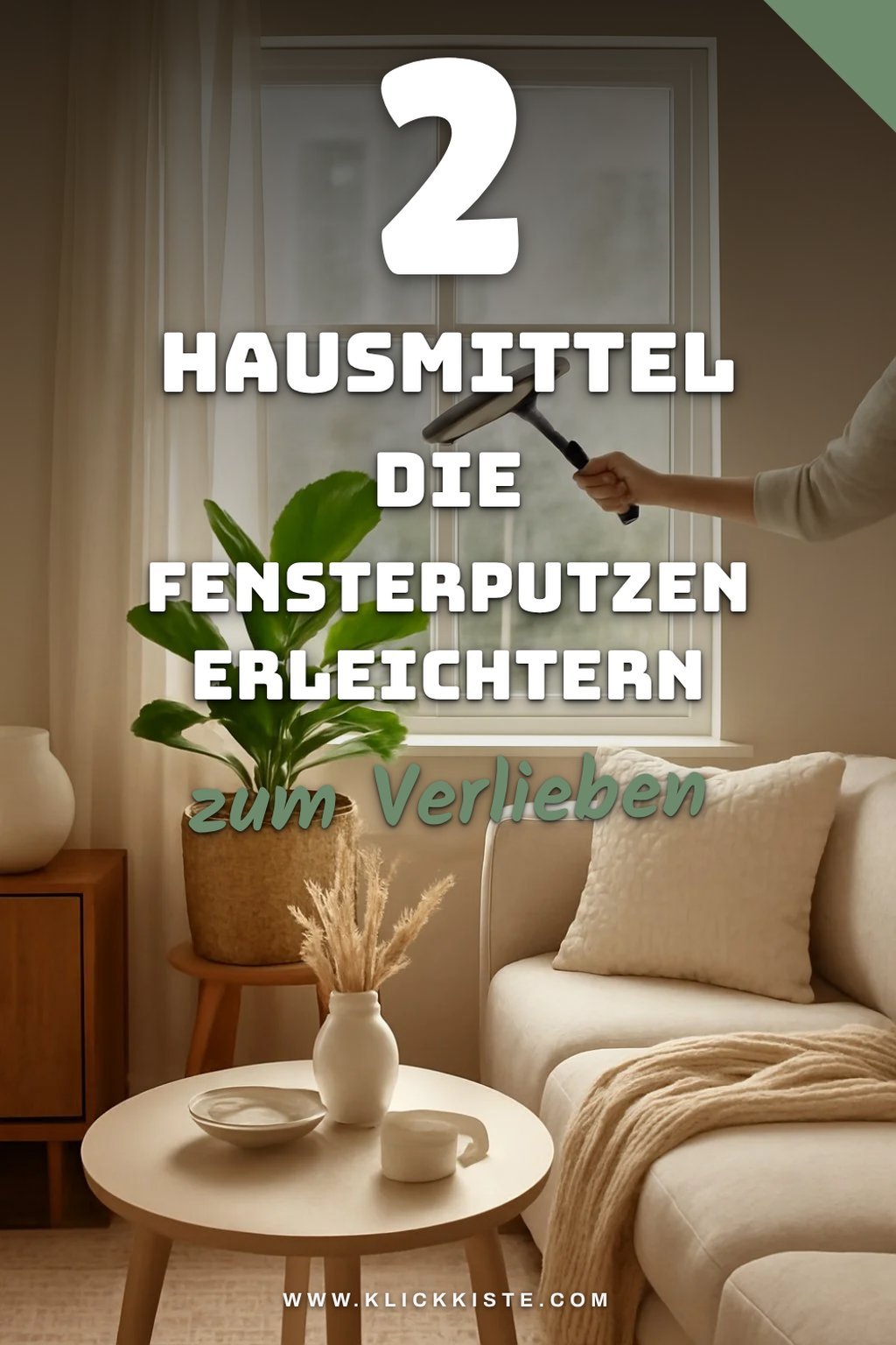 Diese Hausmittel erleichtern das Fensterputzen