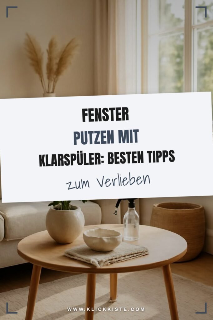 Fenster Putzen mit Klarspüler: Die besten Tipps & Hausmittel