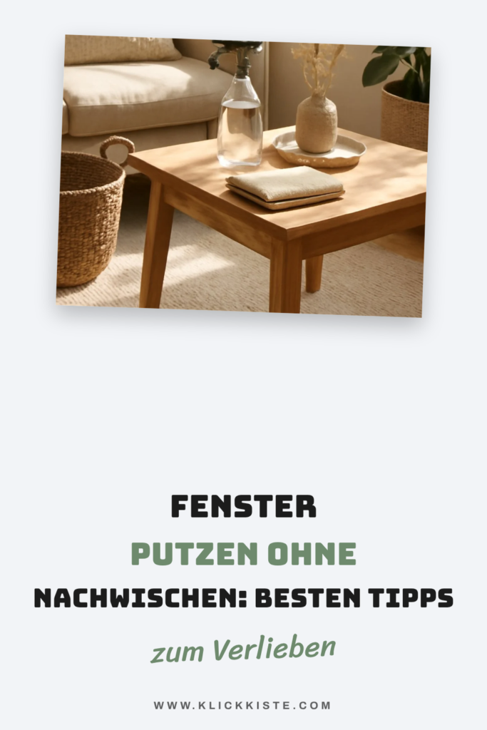 Fenster Putzen ohne Nachwischen: Die besten Tipps & Hausmittel