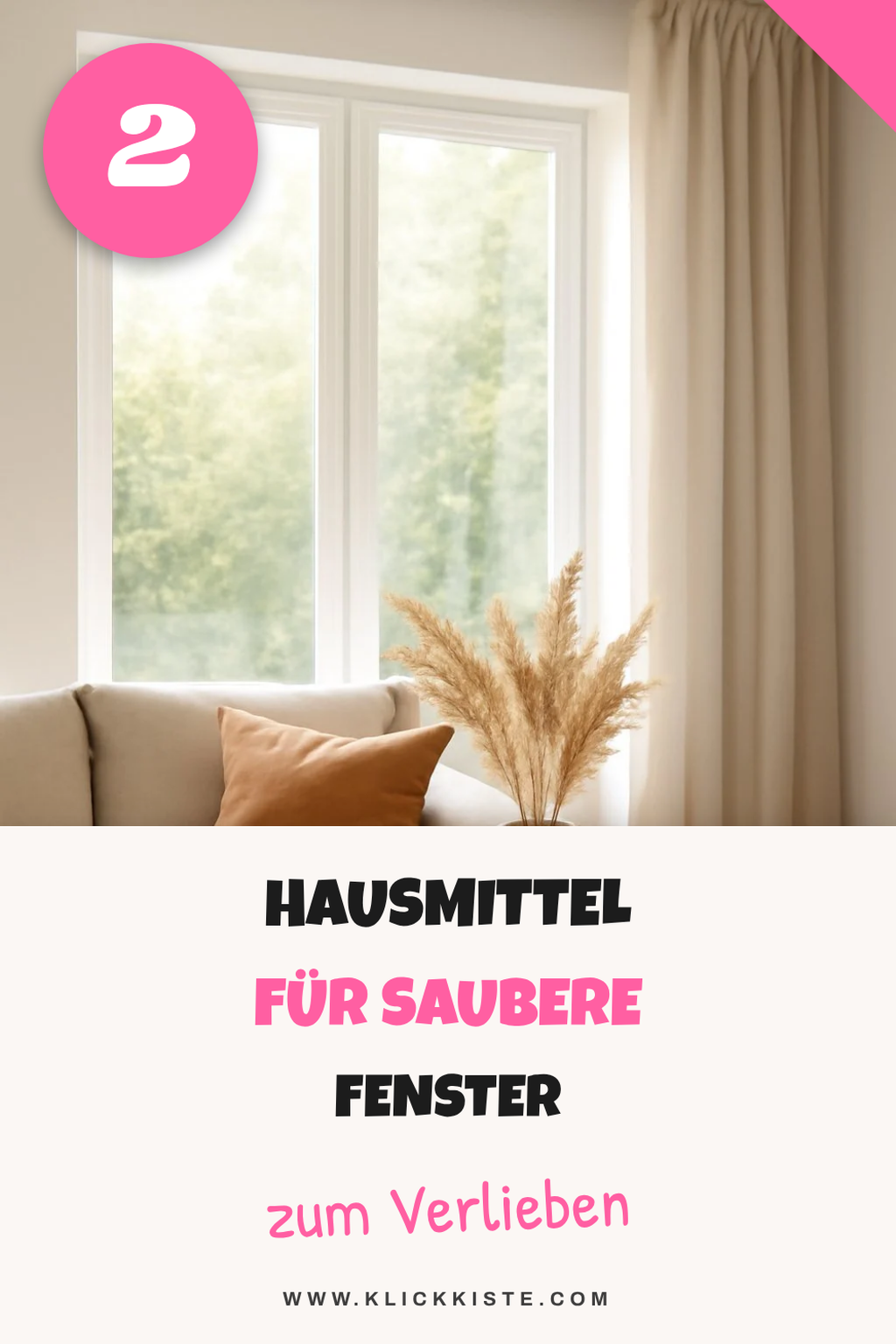 Hausmittel zur Fensterreinigung