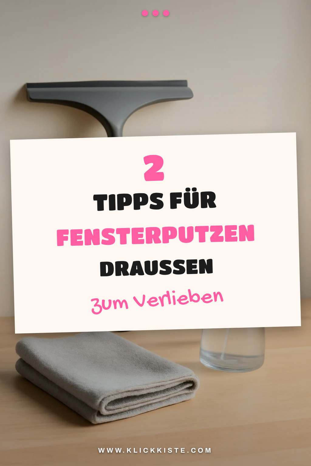 Tipps für die Fensterreinigung im Freien