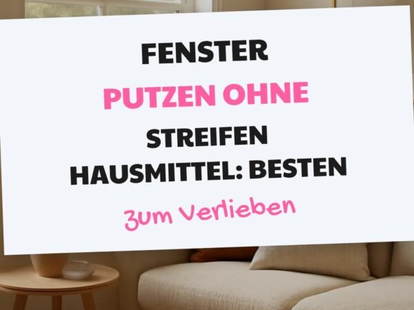 Fenster Putzen ohne Streifen Hausmittel: Die besten Tipps & Hausmittel