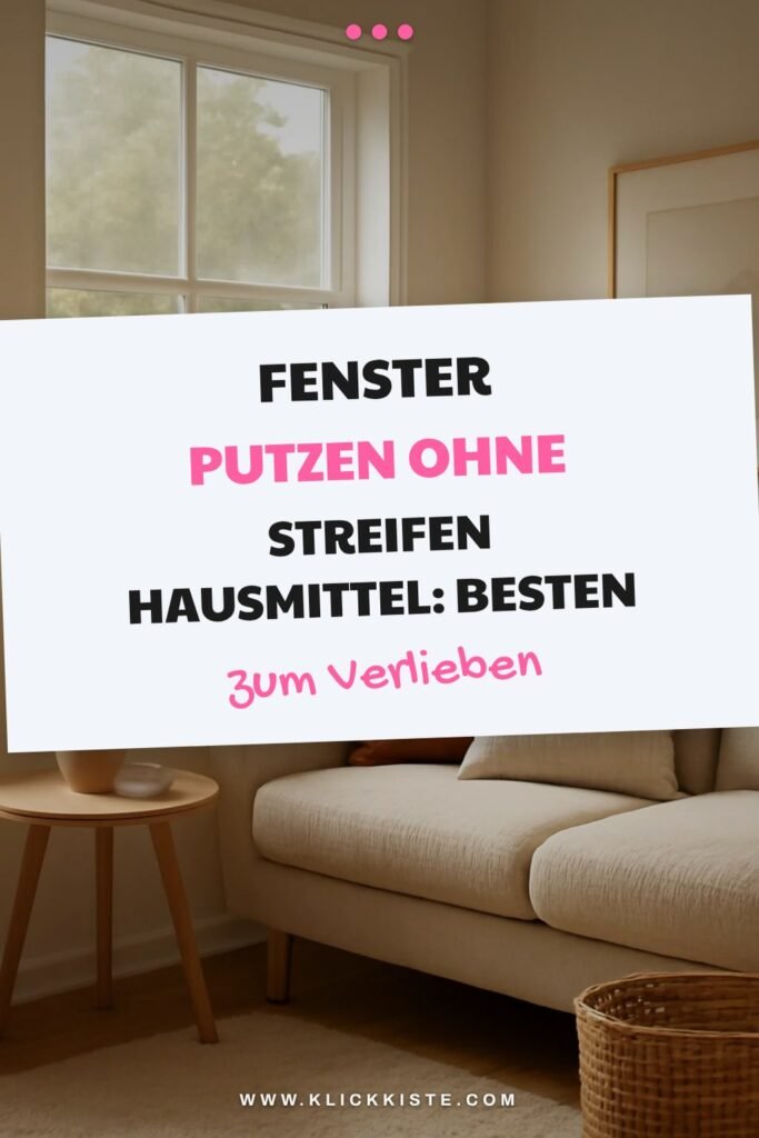 Fenster Putzen ohne Streifen Hausmittel: Die besten Tipps & Hausmittel