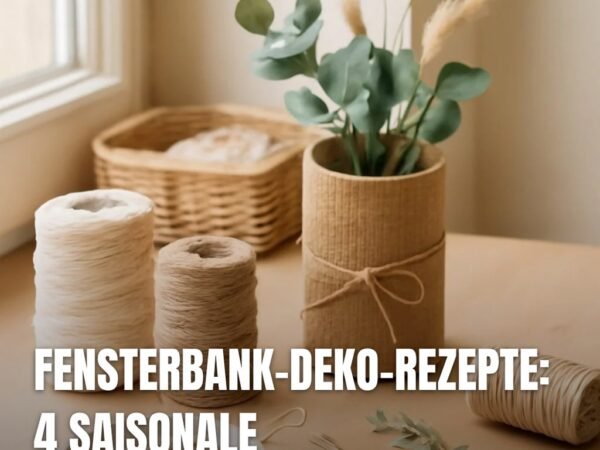 Fensterbank-Deko-Rezepte: 4 saisonale DIY-Ideen