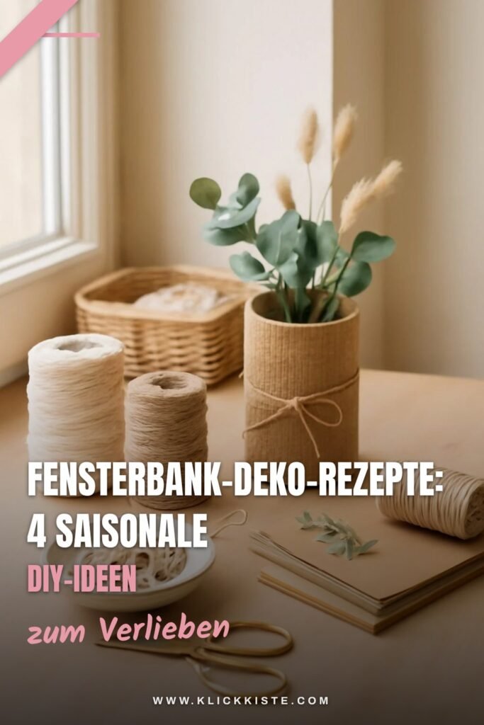 Fensterbank-Deko-Rezepte: 4 saisonale DIY-Ideen